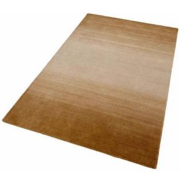 Alfombra de lana Wool Comfort THEKO, rectangular, 90x160 cm, altura 15 mm, color beige, hecha a mano con lana virgen y colores brillantes