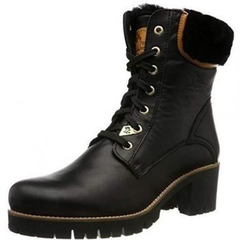 Botas de Mujer Panama Jack Phoebe Igloo Trav B1 Napa Negro con Forro de Lammfell