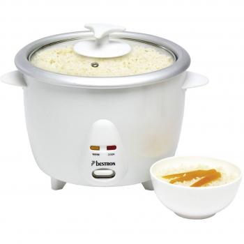 Bestron DRC500 Hervidor de arroz, 400 W, Aluminio, Color Blanco
