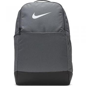Mochila de deporte Nike Brasilia 9.5, mediana (24L), unisex, color gris (Flint Grey/Black/White), talla única