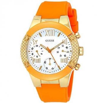 Guess Women's Analogue Quartz Watch with Silicone Strap W0958L1 (Ø 44mm)