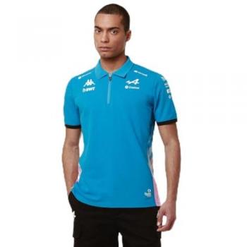 Alpine F1 Team 2024 Adrem Men's Polo Shirt - Blue/Black/Pink, Size 3XL