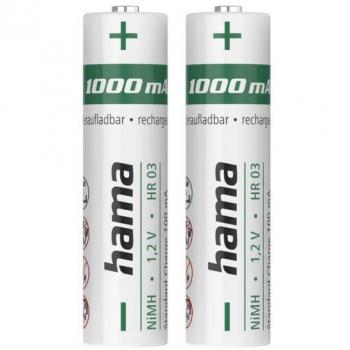Pilas recargables HAMA NiMH AAA 1000 mAh - Pack de 2