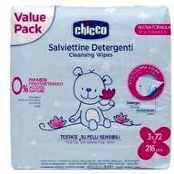 Chicco Toallitas Limpiadoras Tripack 3X72 Ud Pvp Marcado* 6 Unidad 500 g