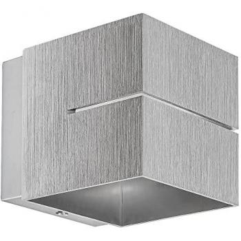 Aplique de Pared Minimalista G9 en Aluminio Cepillado IP20 Forma Cubo Rabalux Kaunas