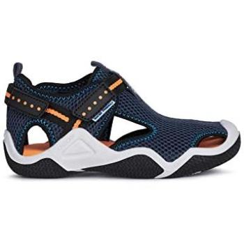 Geox Jr Wader A Zapatillas para Niño Navy-Orangefluo, Modelo J1530A 00014-C4074, Talla 26 EU, Color Azul Marino/Naranja Flúor