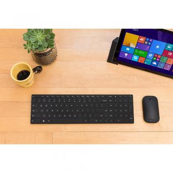 Microsoft – Designer Bluetooth Desktop, Ratón y teclado QWERTY español, Negro
