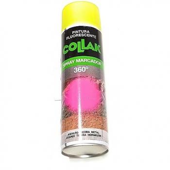 Spray Marcador Fluorescente Amarillo 500ml Collak
