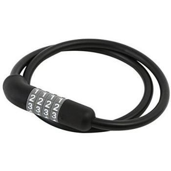 MSC LOCK429 - Candado Flexible con código de Seguridad, Color Negro