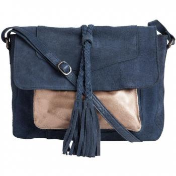 Pieces - Cartera de mano para mujer azul azul Taille unique