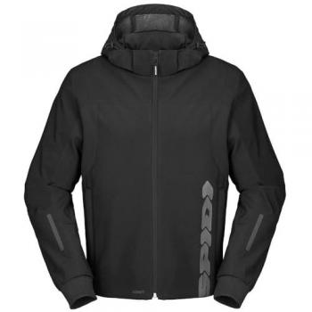 Sudadera con Capucha Impermeable Spidi H2Out II para Motocicleta - Negro/Marrón (M)