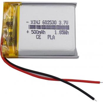 Batería Recargable de Polímero de Litio Lipo 3.7V 500mAh con Conector JST 2Pin para Cámara de Navegación y Dispositivos GPS (Pack de 2)