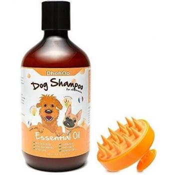 Dhohoo Champú acondicionador para Perros para alergias y picazón con Aceite Esencial, Ingredientes Naturales champú para Cachorros, reilief Piel Seca, Crecimiento Saludable del Cabello