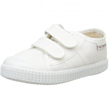 Victoria 1915 Velcro Canvas Sneakers for Kids - White