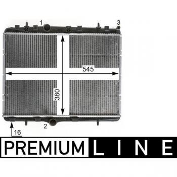 Radiador MAHLE ORIGINAL CR 2014 000P para refrigeración del motor