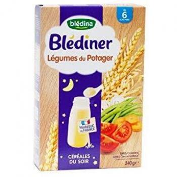 Cereales de la Tarde con Verduras del Huerto para Bebés a partir de 6 Meses - Blédina 240g