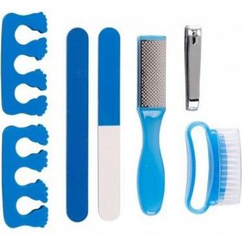 Set profesional de 7 piezas pedicura y manicura VANITY Azul