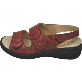 Zapatos para Plantillas Lumel modelo 6363-5256 en color rojo, sandalias bio reciclables para mujer