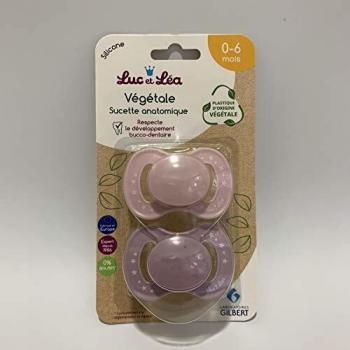 Chupete Anatómico Vegetal Rosa 0-6 Meses - Pack de 2