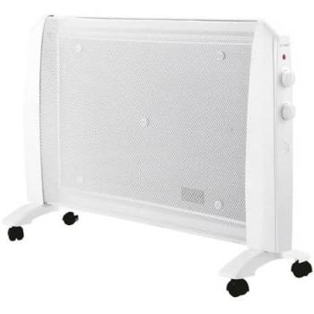 Radiador eléctrico de mica 1500W blanco bajo consumo