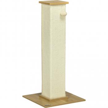 Poste Rascador para Gatos de 80 cm Árbol con Poste de Sisal y Bola Colgante