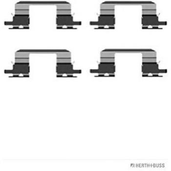 Kit de accesorios para pastillas de freno delanteras Jakoparts J3667002 para Subaru Forester, Impreza, Legacy y Outback
