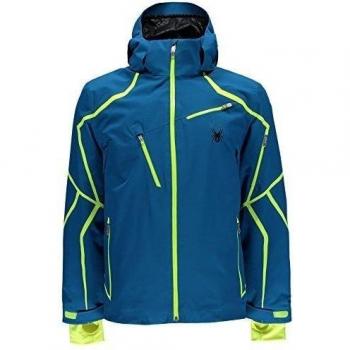 Spyder Esper Jacket - Chaqueta de esquí para hombre, color azul/lima, talla S