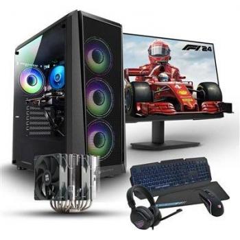 PC Gaming Completo Racing - Intel Core i7-12700F, 32GB DDR4, 1TB SSD, RTX 4060, Monitor 27 Full HD + Combo Gaming