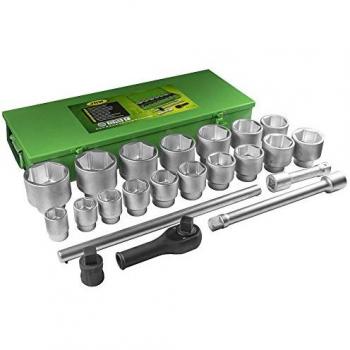 Estuche metálico JBM 51616 con 22 piezas de autoclé de 1 en hexagonal