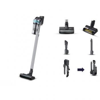 Aspiradora Escoba Sin Cable Samsung Jet 75E Pet VS20B75AGR1/GE, 550 W, Color Negro y Menta
