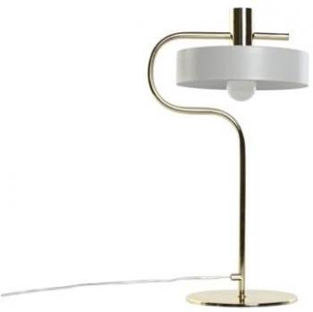 Lámpara de mesa Home ESPRIT Blanco Dorado Metal 220 V 28 x 18 x 46 cm