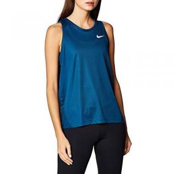 NIKE W Nk Miler Tank Camiseta sin Mangas, Mujer, Valerian Blue/