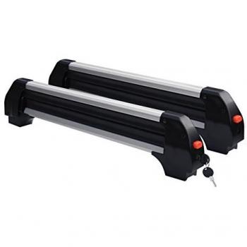Menabo Frozen Alu Ski and Snowboard Rack for Crossbars