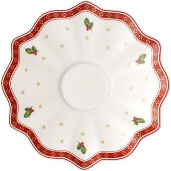 Plato Taza Café/Té Blanco Toy's Delight Villeroy & Boch - 17 cm, Porcelana Premium