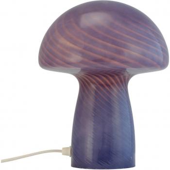Lámpara de mesa Mushroom Dyberg Larsen, azul, altura 23 cm, cristal