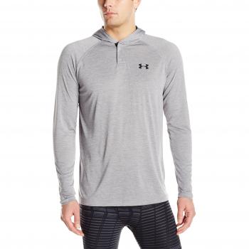 Under Armour TECH POPOVER HENLEY - Camiseta de manga larga para Hombre, color Gris