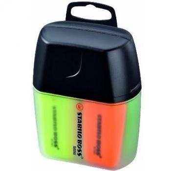Marcador Fluorescente Stabilo Mini Boss colores surtidos Caja de 4
