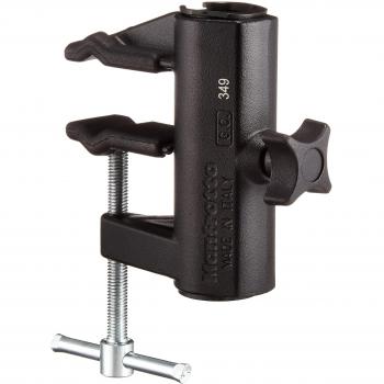 Manfrotto 349 - Pinza Tipo Sargento para Columna de trípode, Negro