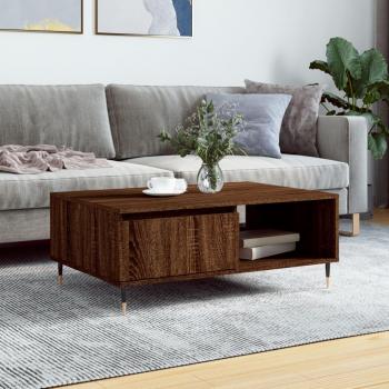 Mesa de centro vidaXL madera de ingeniería 90x60x35 cm Blanco, Negro, Blanco brillante, Mesita de Salón o Comedor o Auxiliar Mesa de Café Meuble Salón y Mesa de centro vidaXL madera de ingeniería ro