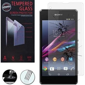 Sony Xperia Z1 Compact D5503: 1-Protector de pantalla vidrio templado, transparente