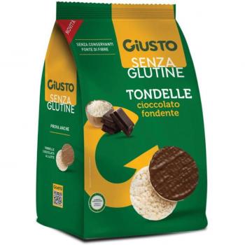 Tondelle Sin Gluten de Chocolate Negro Giusto 60 g