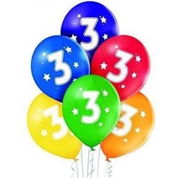 Party Fiesta 6 Globos Nº3 27 Cm