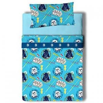 Disney Star Wars Doodle Juego Sábanas de 3 Piezas para Cama 105, Cotton, Multicolor