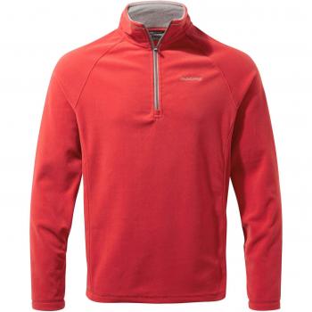 Craghoppers Corey - Forro Polar con Media Cremallera para Hombre, Hombre, Color Maple Red, tamaño XX-Large