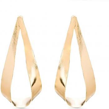 Pendientes Luxenter Anaot Essential bañados en oro amarillo de 18K