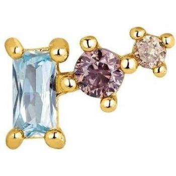 Piercing tragus Earcandy Sweet Buzz de plata bañado en oro amarillo 18k