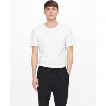 Only & Sons - Camiseta de hombre en algodón orgánico de manga corta