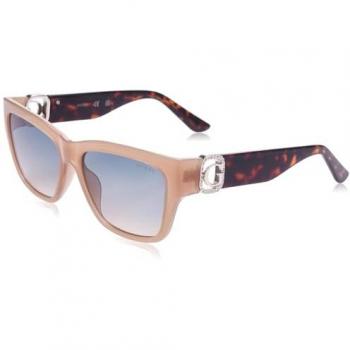 Guess GU00105 Polarized Women's Sunglasses Shiny Beige / Gradient Green 57mm