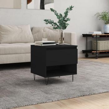 Mesa de centro negra 50x46x50 cm en madera multicapa