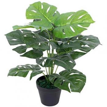 Artificial Monstera Plant with Pot 45 cm Green vidaXL